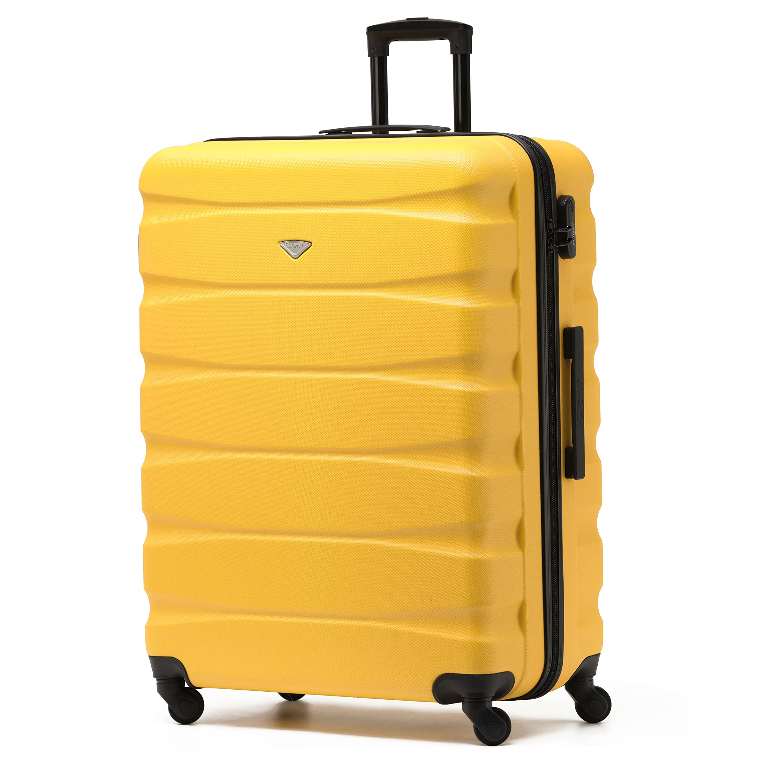 Flight Knight Set of 3 Lightweight 4 Wheel ABS Hard Case Suitcases Cabin & Hold Luggage Options Approved for Over 100 Airlines Including easyJet, British Airways, Ryanair, Jet2 & Many More
