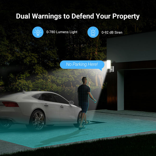 EZVIZ Wired Floodlight Security WiFi Camera Outdoor, Smart PIR Detection, FHD 1080P, 2000 Lumens, 25M Starlight Colour Night Vision, Weatherproof, Two-Way Talk, SD Card/Cloud Storage, Hardwired |LC1C