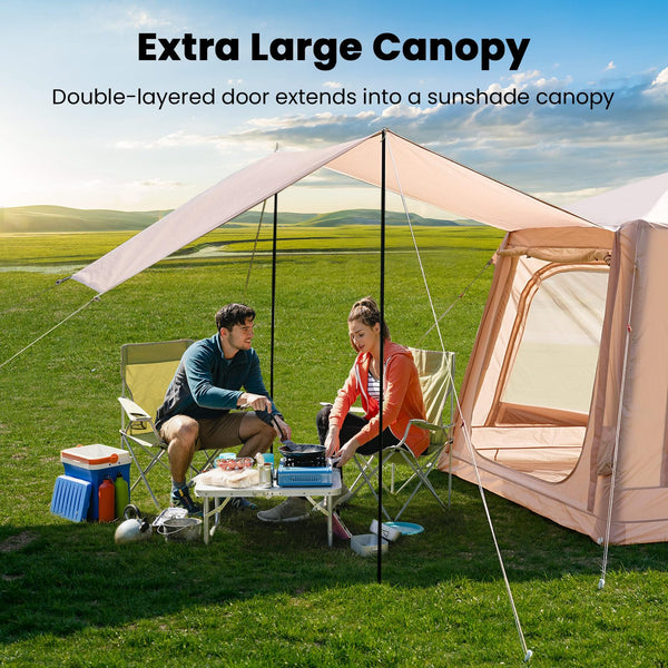 Ytaoeo Inflatable Tent Outdoor camping tent Inflatable camping tent made of waterproof Oxford fabric Air glamping tents for 4 seasons campings