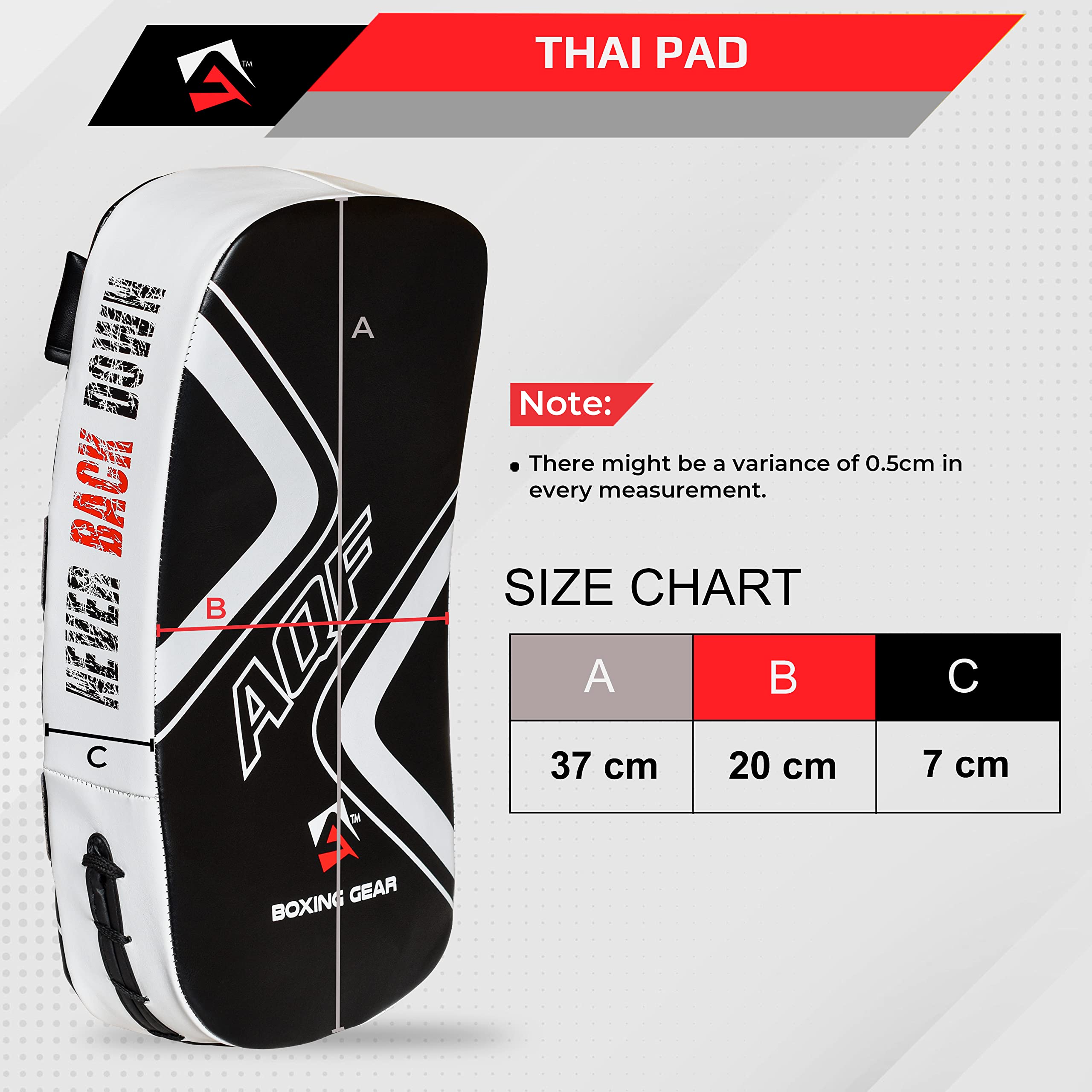 AQF Thai Kick Boxing Strike Curved Arm Pad MMA Focus Punch Shield Mitt - PRO Curved Pads Boxing Karate Training Equipment Muay Thai Hook & Jab Arm