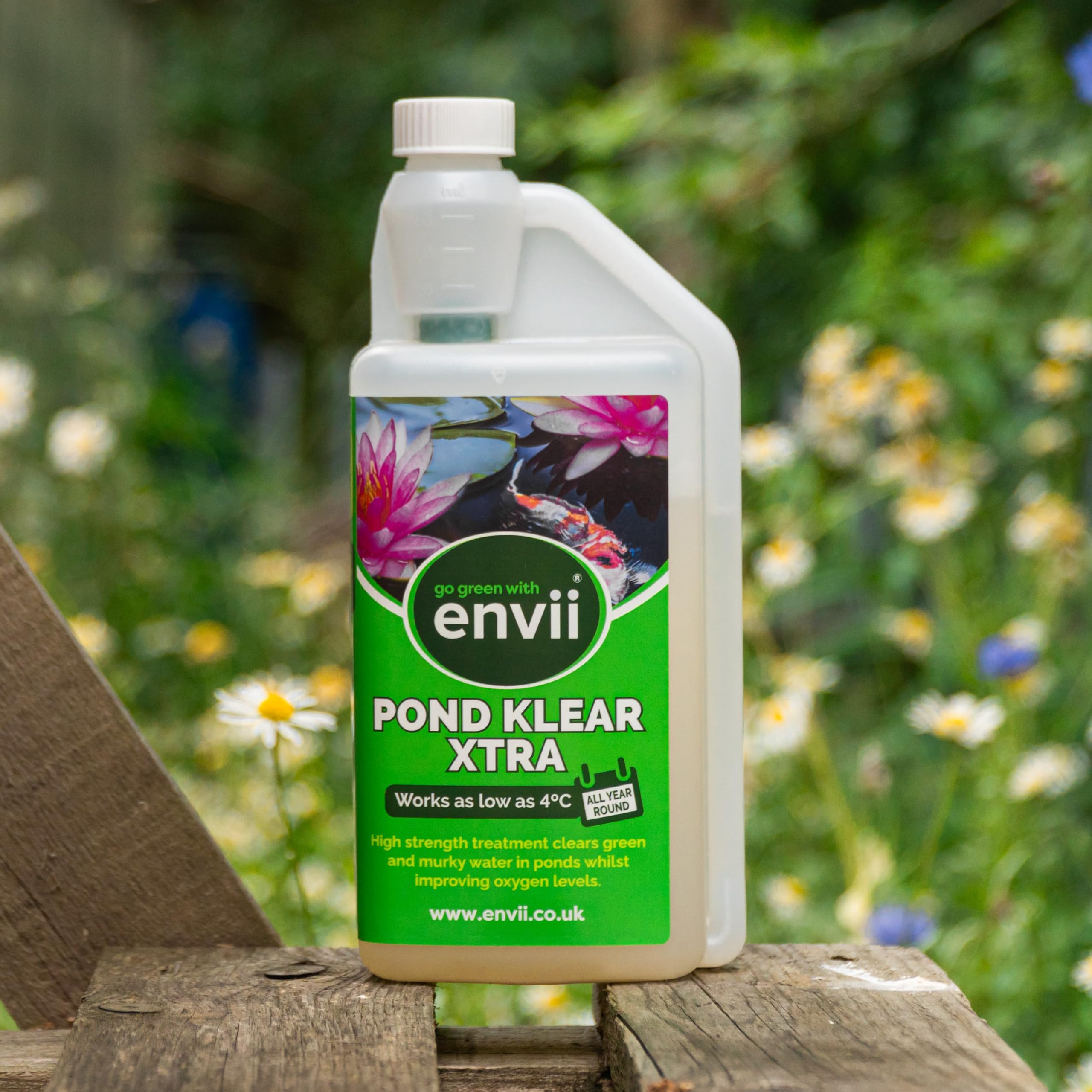 Envii Pond Klear Xtra ? Strong Pond Clear Water Treatment, Naturally Clears Green Pond Water ? Treats Up To 100,000 litres