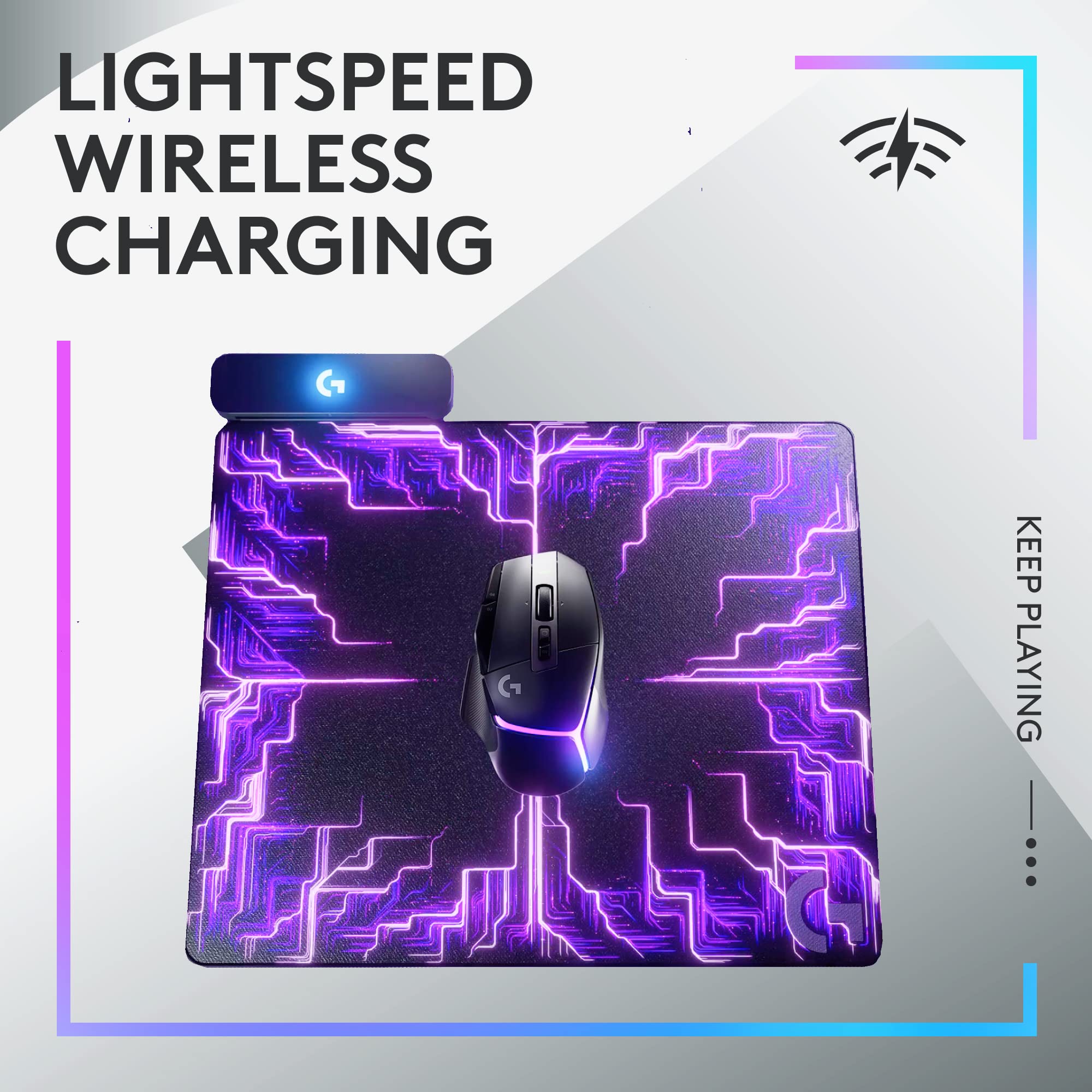 Logitech G G502 X PLUS LIGHTSPEED Wireless RGB Gaming Mouse - Optical mouse with LIGHTFORCE hybrid switches, LIGHTSYNC RGB, HERO 25K gaming sensor, compatible with PC - macOS/Windows - Black