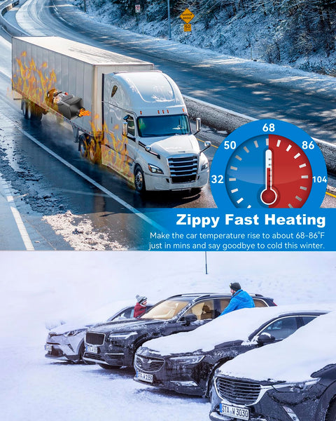 Redriver 8KW Diesel Heater 12V/24V Parking Fuel Heater, Night Air Heater with Premium Silencer, Upgrade Smart Remote Control For Truck, Boat, Car Trailer, Motorhomes, Campervans, Caravans