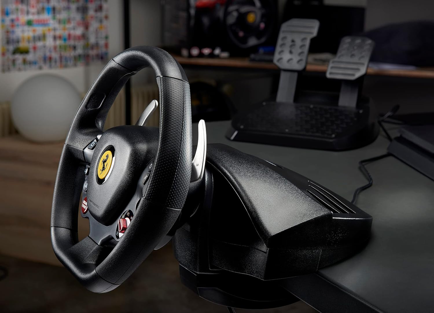 Thrustmaster T80 RW Ferrari 488 GTB - Officially Licensed Racing Wheel for PC, PS4, and PS5, PS5 Pro