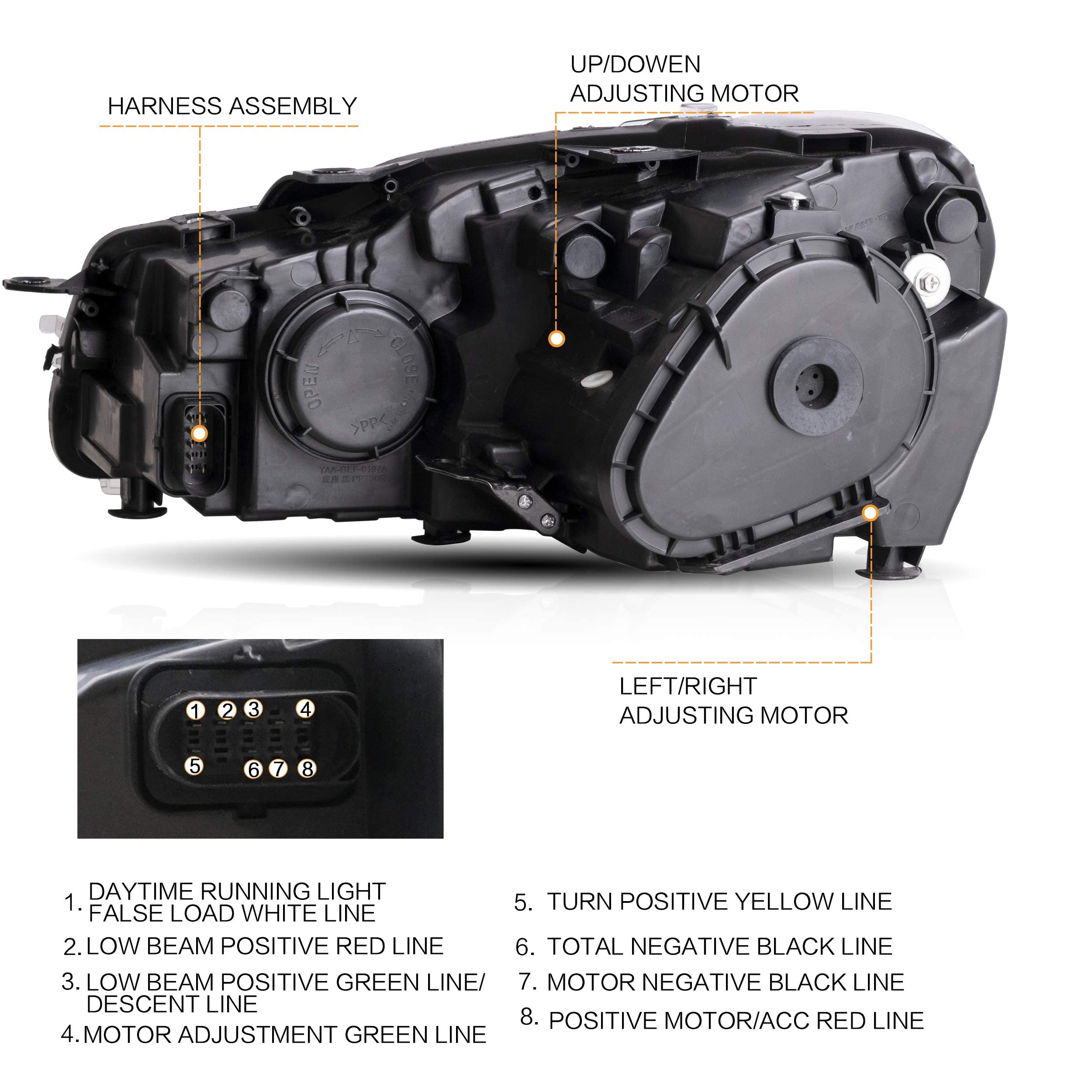 VLAND LED Tail Lights Fit for 2008-2013 Volkswagen Golf 6 MK6 TSI TDI GTD R(not for GTI/Variant/Cabriolet), Rear Lights with Sequential Turn Signal Indicators, E-mark, Red Smoked
