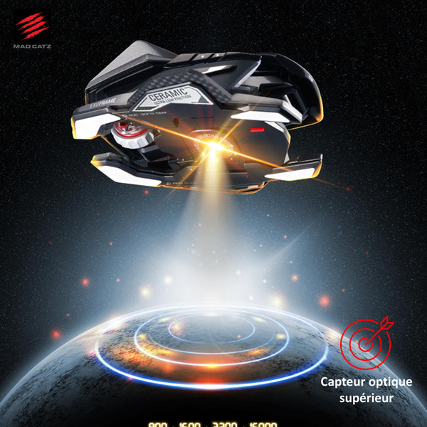 MAD CATZ R.A.T. 8+ Gaming Mouse (USB/Black/16000dpi/11 Buttons) - MR05DCINBL000-0