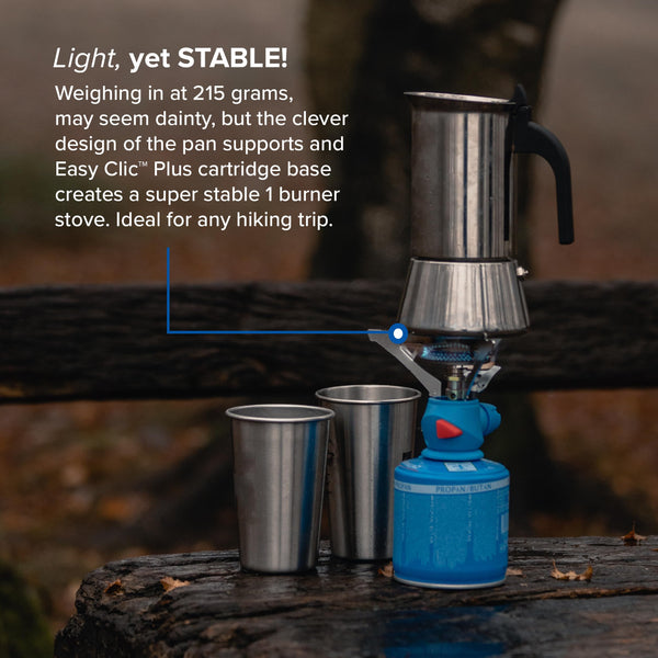 Campingaz Twister Plus Gas Stove | 1-burner camping stove for outdoor backpacking or festivals | Single burner | powerful output 2600 watts | carrybag included | runs off CV 470 gas cartridge