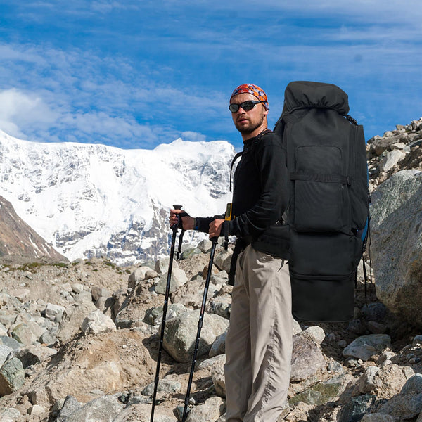 Wesoke 80L 100 liters Camping Hiking Backpack for Men, Extra Large Survival Hunting Backpack, Waterproof Big Molle Military Tactical Rucksack, Oversized Outdoor Sport Travel Daypack