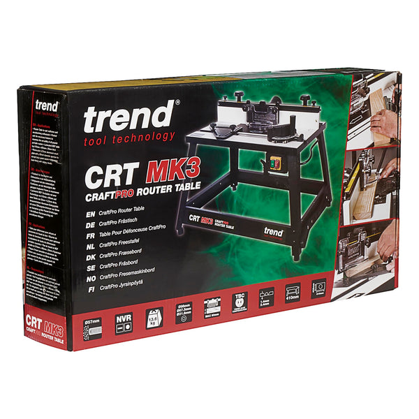 Trend Portable Benchtop Router Table with Robust Construction for Workshop & Site Use, 240V, CRT/MK3