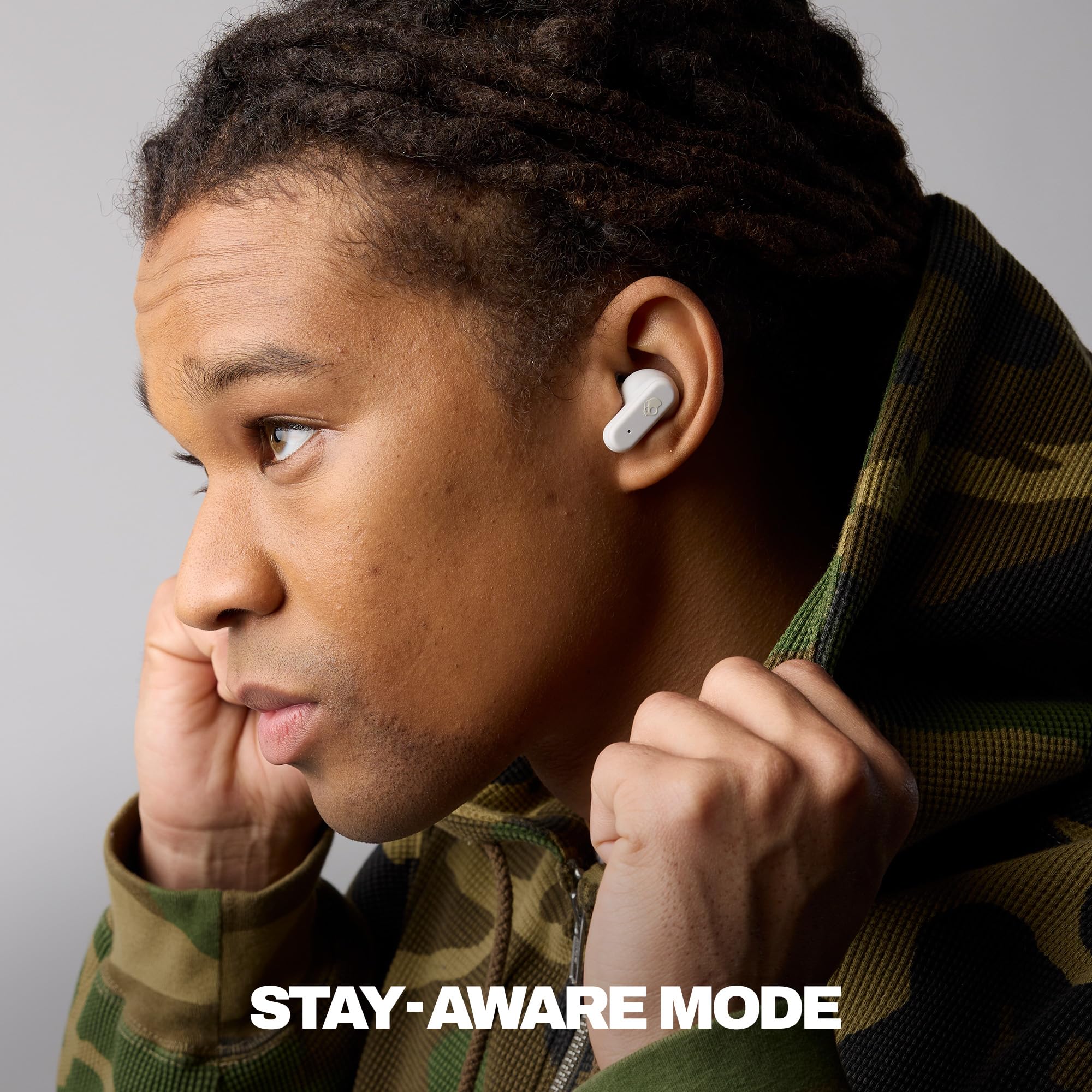 Skullcandy Dime Evo Wireless Earbuds, Bluetooth Headphones, Noise Isolating Fit, Up to 36 Hours Battery, Microphone for iPhone Android, Easy Carry with Clip-Anywhere Case - True Black