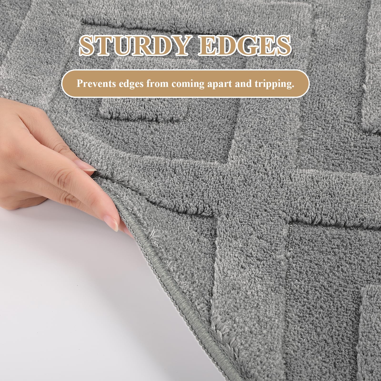 Enyhom Washable Area Rug, Large Soft Geometric Rugs for Bedroom Modern Design Rugs Living Room Non Slip Carpet Stain Resistant Mat for Kitchen Dining