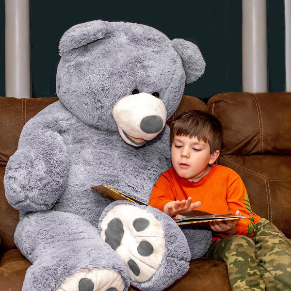 HollyHOME 150cm Giant Teddy Bear Stuffed Animal Large Soft Toys Plush Bear, Light Brown Age 3+