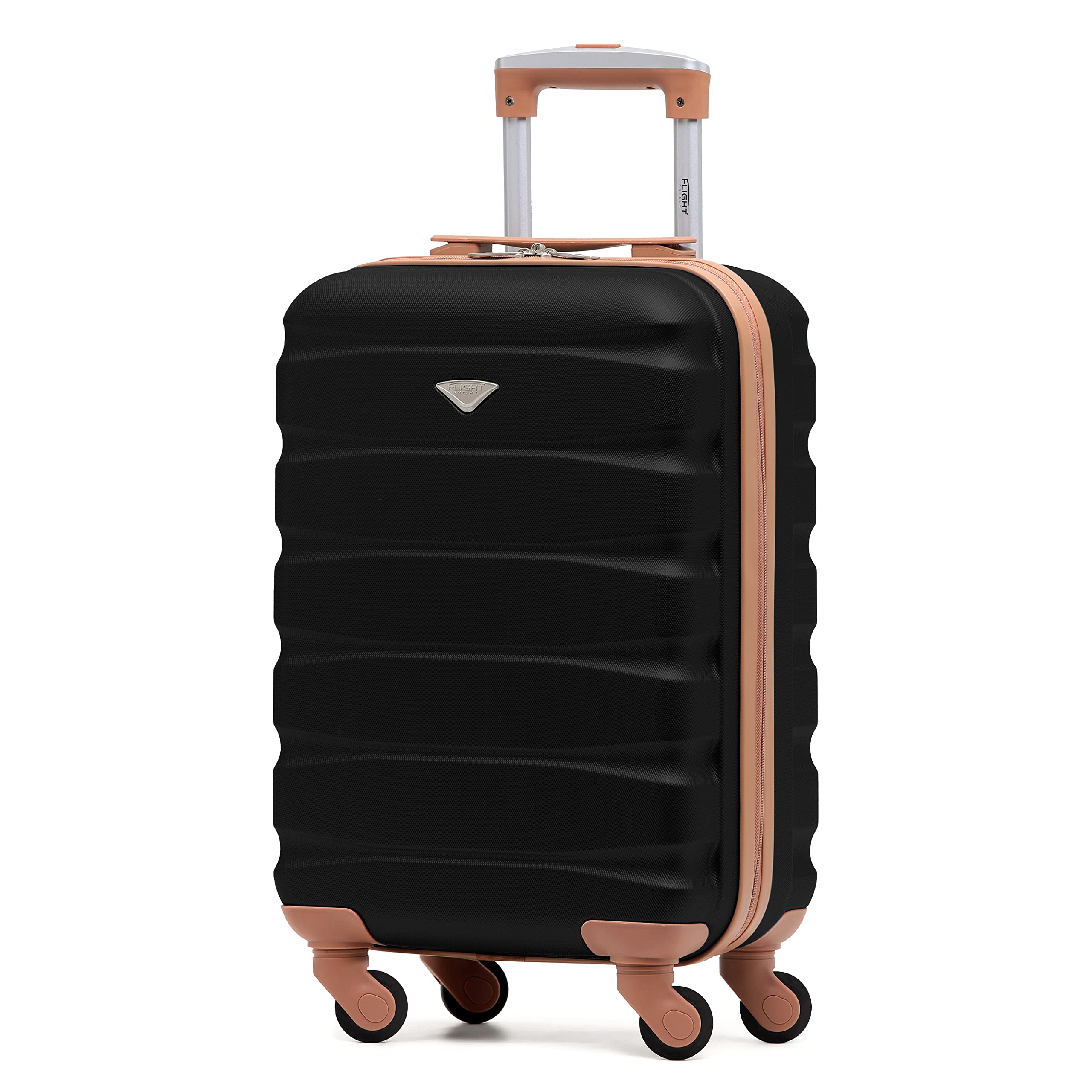 Flight Knight Set of 3 Lightweight 4 Wheel ABS Hard Case Suitcases Cabin & Hold Luggage Options Approved for Over 100 Airlines Including easyJet, British Airways, Ryanair, Jet2 & Many More