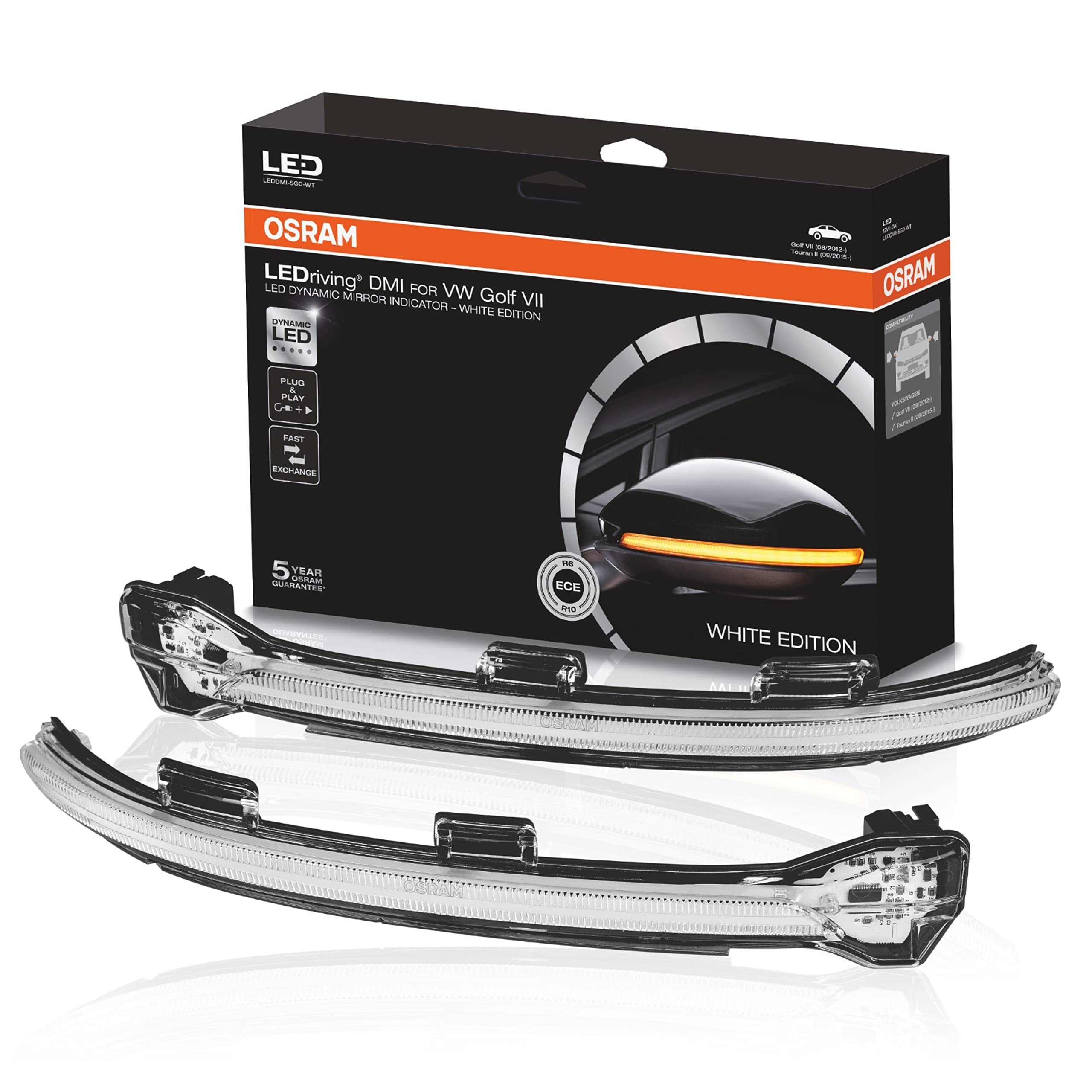 OSRAM LEDriving dynamic LED mirror indicator for Audi A3 8 V, Audi S3 8 V, Audi RS3 8 V - Black Edition