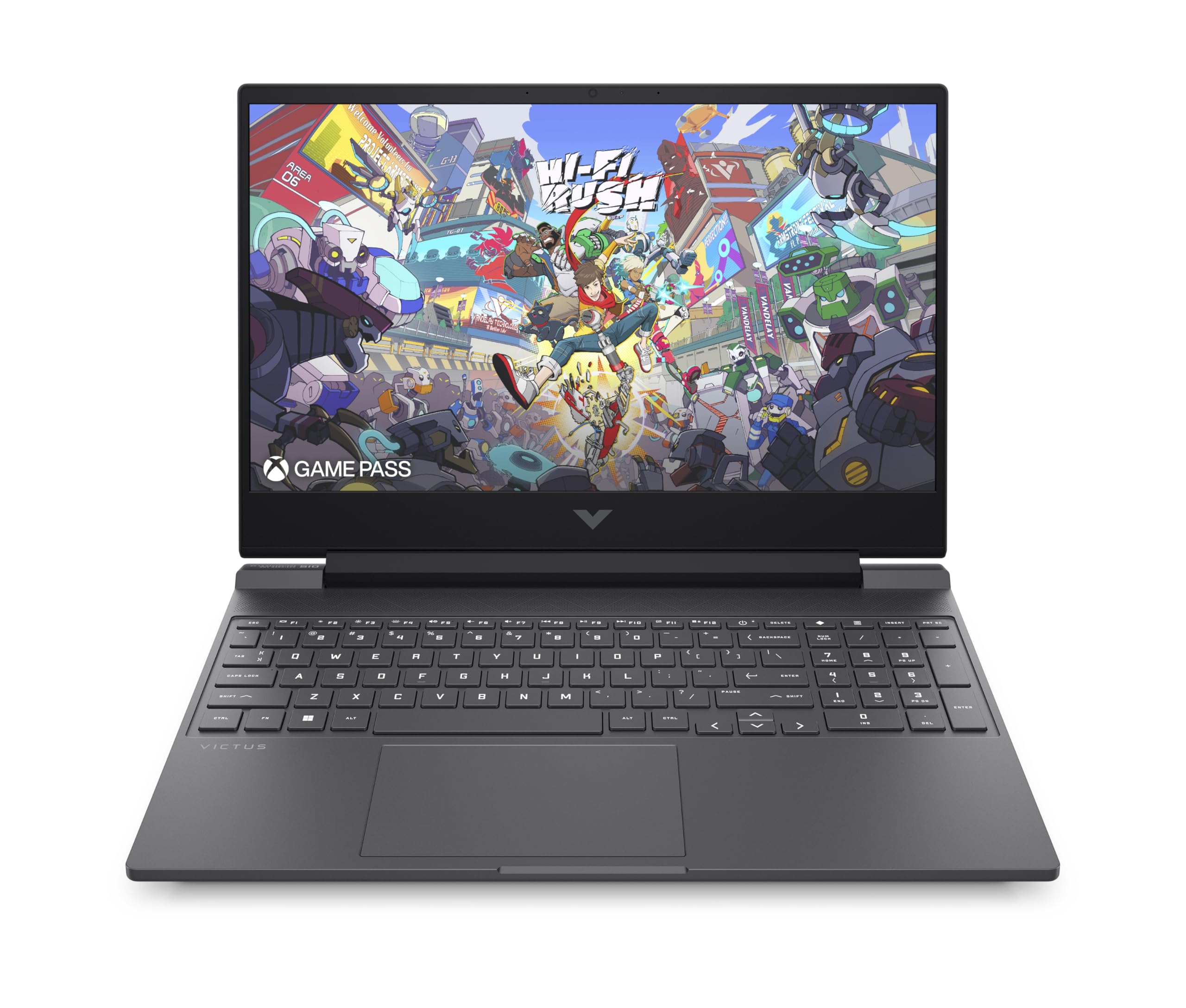 HP Victus 15.6" Gaming Laptop, AMD Ryzen 5-8645HS, 8 GB RAM, 512 GB SSD, NVIDIA GeForce RTX 2050 Graphics, FHD IPS Display, Up to 6 hrs 15 battery, Win 11, Mica Silver, 15-fb2002sa