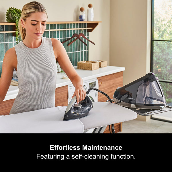 Morphy Richards EasySteam Steam Generator Iron, 120g Steam Boost, 70g Steam Output, 6 Bar Pressure, ECO Mode, Detachable 1.8L Water Tank, Anti Scale,