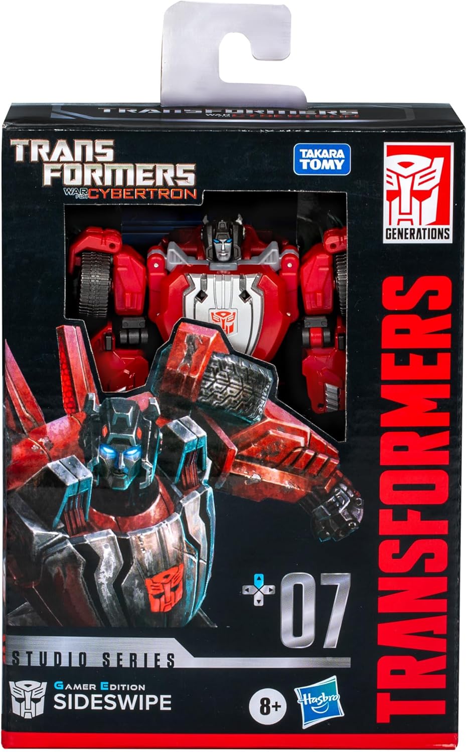 Transformers Studio Series Deluxe War for Cybertron 07 Gamer Edition Sideswipe Action Figure
