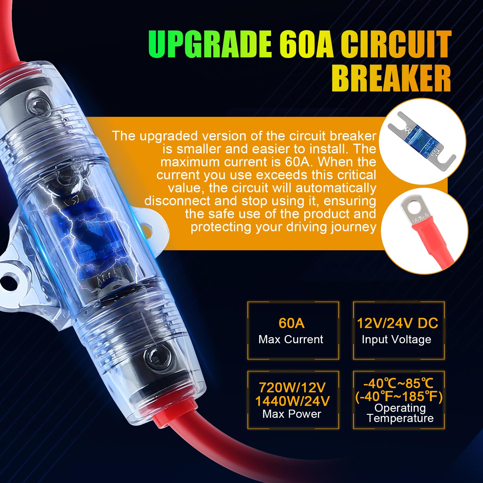 Chelhead RGB 6 Gang Switch Panel with APP Control, Universal Circuit Control Relay System, Multi-Function Bluetooth Remote Switch Panel, Compatible with Truck Boat SUV RV Trailer Marine ATV UTV