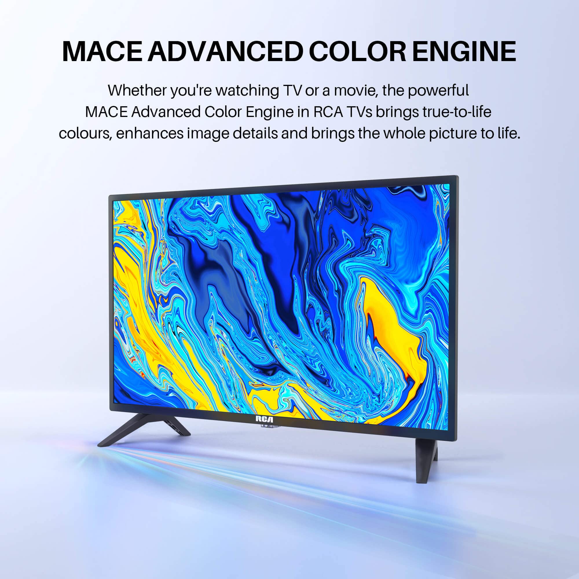 RCA RB24H2CU 24" inchFreeview HD TV DVB-T2/C/S2 Dolby Digital Audio, LED Backlighting Display, HDMI VGA PC SCART USB Travel Small TV for Motorhome and Campervan,Caravans,12 Volt