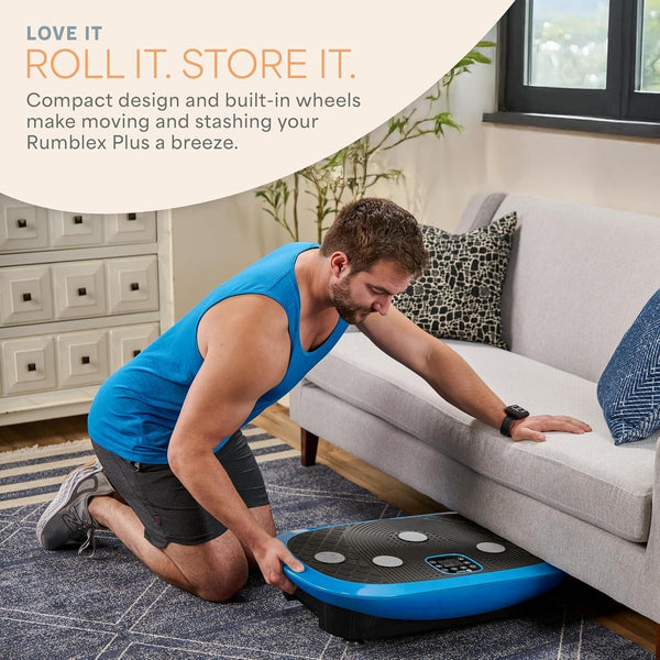 LifePro Rumblex Plus 4D Vibration Plate Exercise Machine – Triple Motor Oscillation, Linear, Pulsation | Vibrating Plate Exercise Machine for Weight Loss & Toning