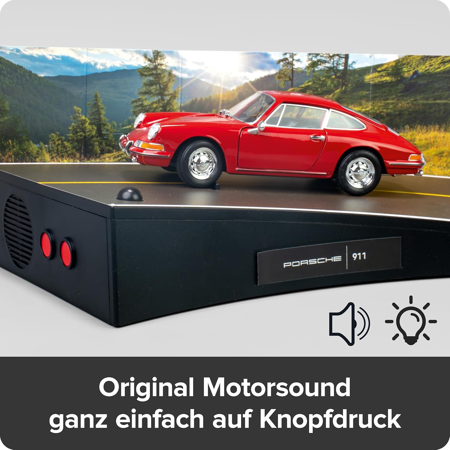 Franzis 67247 - Porsche 911 - Build Your Legend - detailgetreuer Modellbausatz inkl. Soundmodul, LED-Beleuchtung, Begleitbuch
