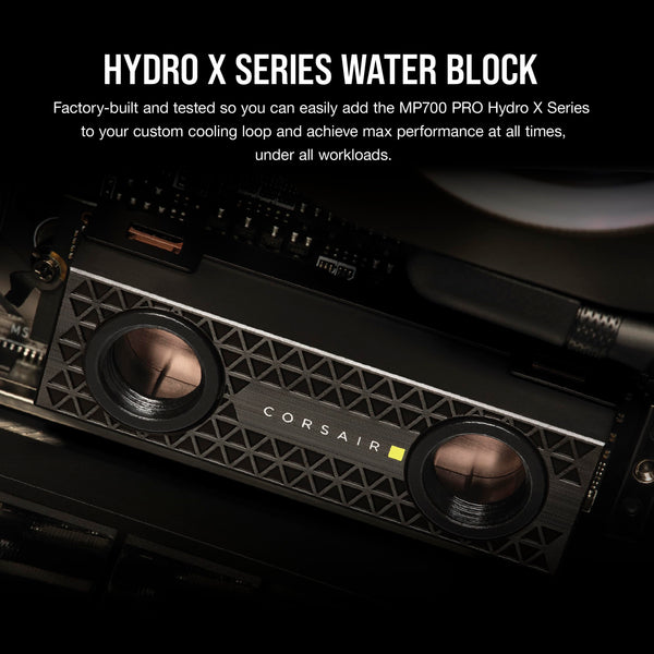 Corsair MP700 PRO 2TB M.2 PCIe Gen5 x4 NVMe 2.0 SSD – M.2 2280 – Up to 12,400MB/sec Sequential Read – High-Density TLC NAND – Black