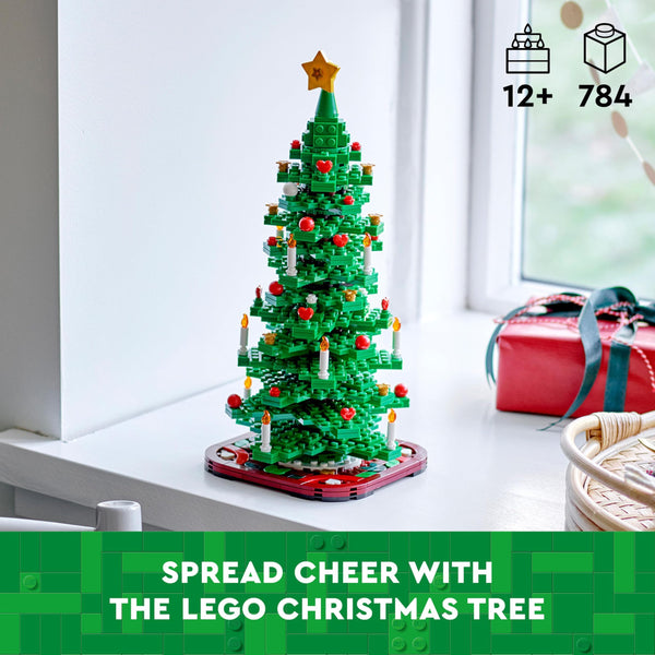 LEGO Christmas Tree Toy Building Set for Kids Age 12+, Collectible Festive Decoration for Home Decor, Encourages Imaginative Play, Family Crafts Activity, Gift Idea