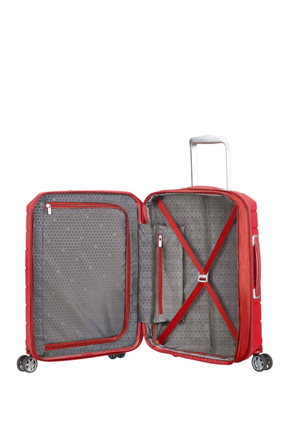 Samsonite Flux - Spinner L, Expandable Suitcase, 75 cm, 99/111 L, Red (Red)