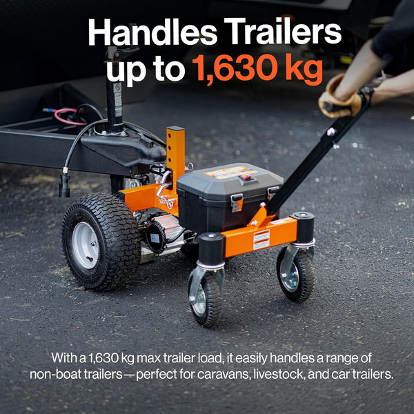 SuperHandy Electric Trailer Dolly 3600LB/1630KG Max Trailer Weight 600LB/270 KG Max Tongue Weight DC 24V 7Ah w/Heavy Duty Commercial 50MM Ball Hitch Mount