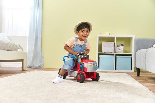 VTech 3-in-1 Mow and Grow Tractor, Ride-On Tractor, Push-Along Mower, Includes Driver Panel, Imaginative Play, Sound Effects, Interactive Play Suitable for Ages 12, 18, 24 Months, English Version