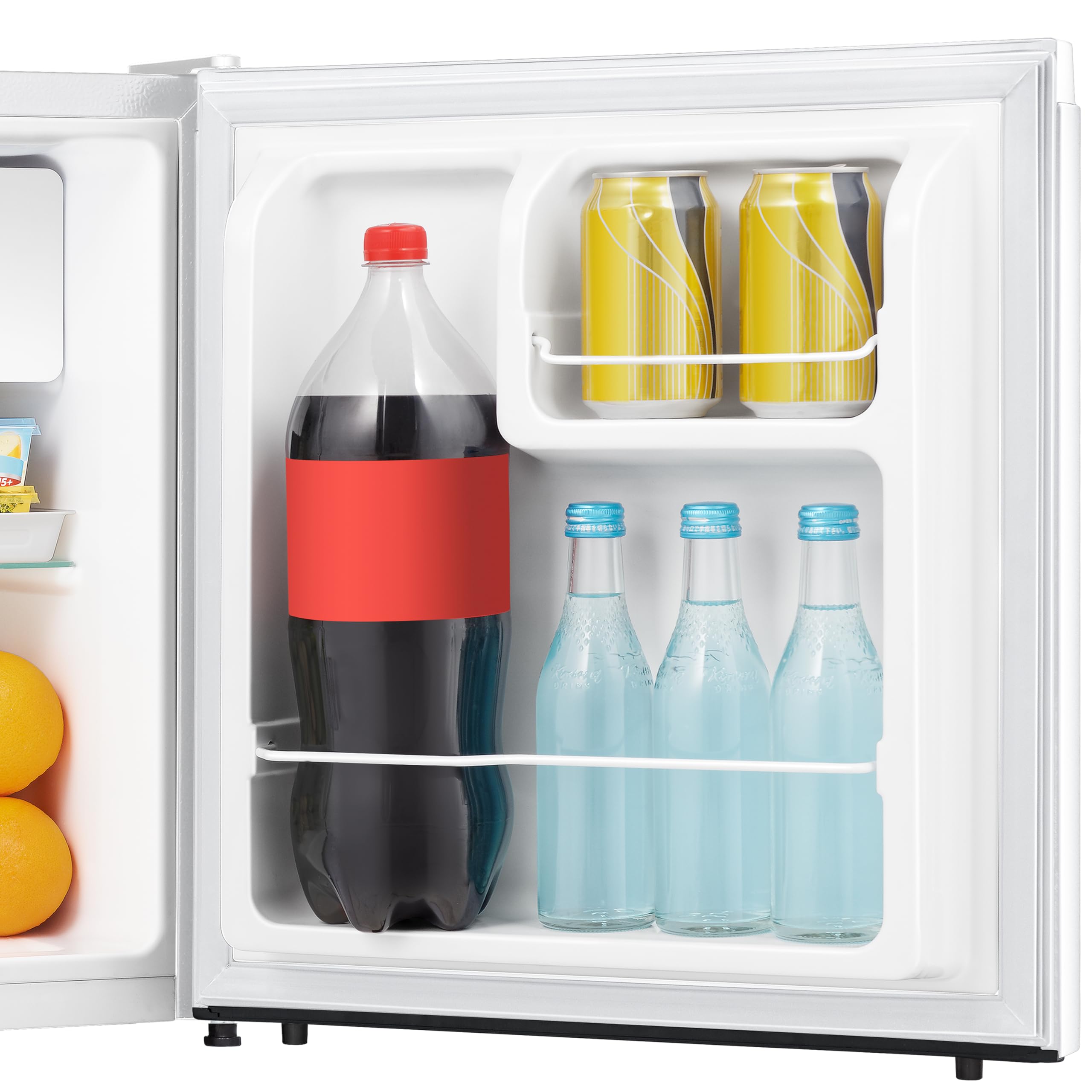 Fridgemaster MUR4545 Small Table Top 45cm Mini Fridge - 45 L - Mechanical Control with Adjustable Thermostat - Reversible Door - 39 dB Low noise - Broad Climate Design - White - E Rated