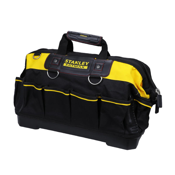 STANLEY FATMAX Technician Tool Bag, 18" Heavy Duty, Hard Waterproof Base, Multiple Pockets, Shoulder Strap, 1-93-950