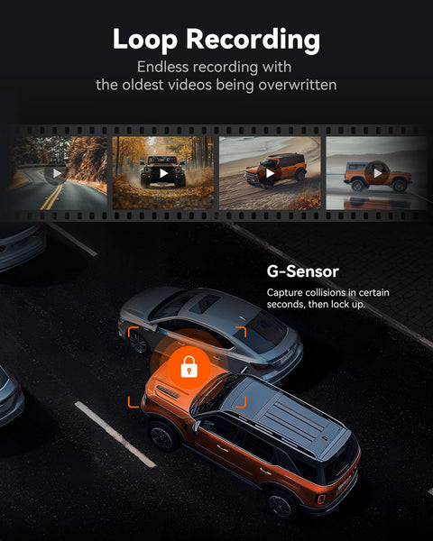 WOLFBOX G840S 12" 4K Mirror Dash Cam with 5.8GHz WiFi, 2160P Full HD Smart Rearview Mirror for Cars & Trucks, Front and Rear Dual Cameras, Night Vision, Reverse Assist, Included 32GB Card & GPS