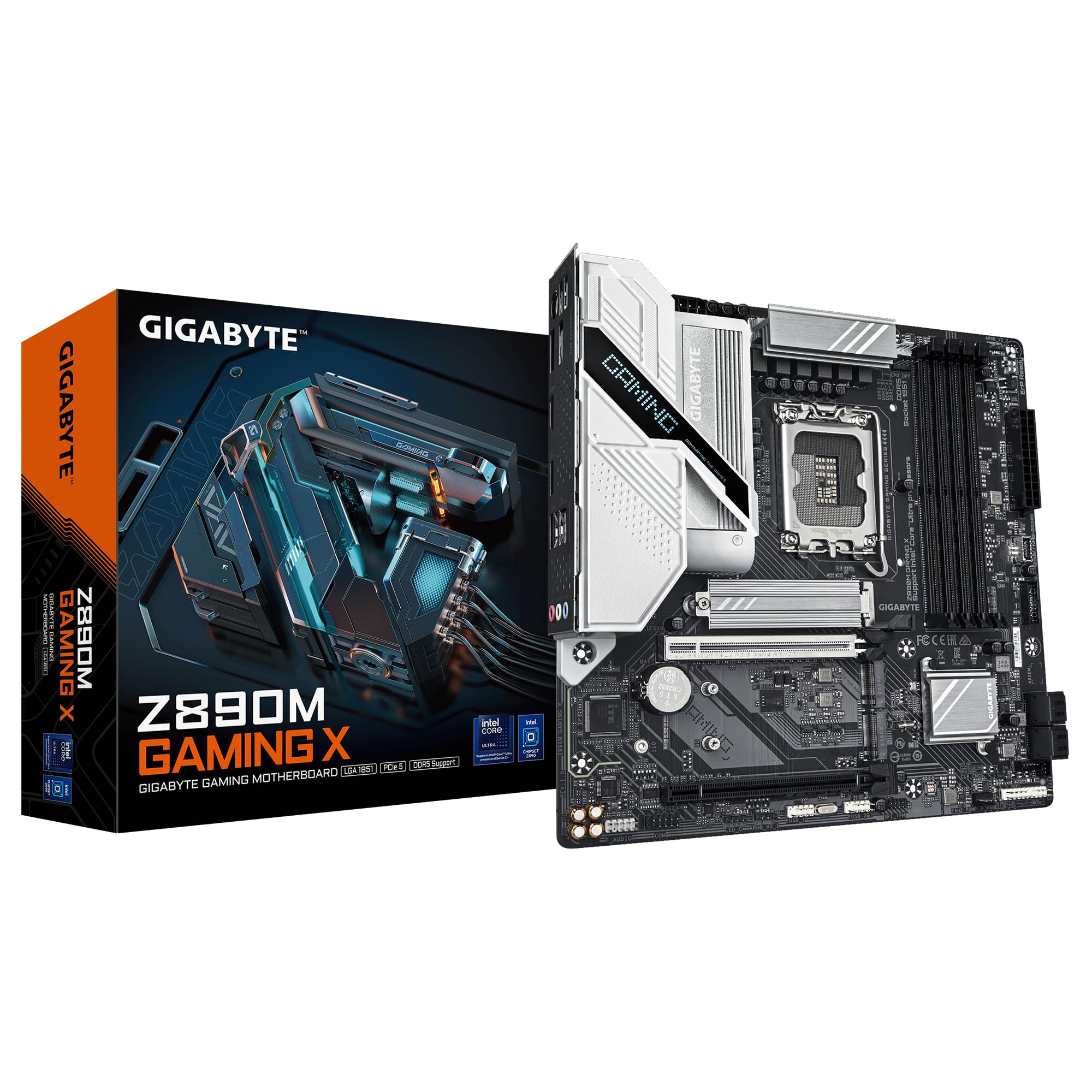 GIGABYTE Z890I AORUS ULTRA Motherboard - Supports Intel Core Ultra (Series 2) CPUs, 8+1+2 phases VRM, up to 8800MHz DDR5 (OC), 1xPCIe 5.0 + 1xPCIe 4.0, Wi-Fi 7, 2.5GbE LAN, Thunderbolt 4