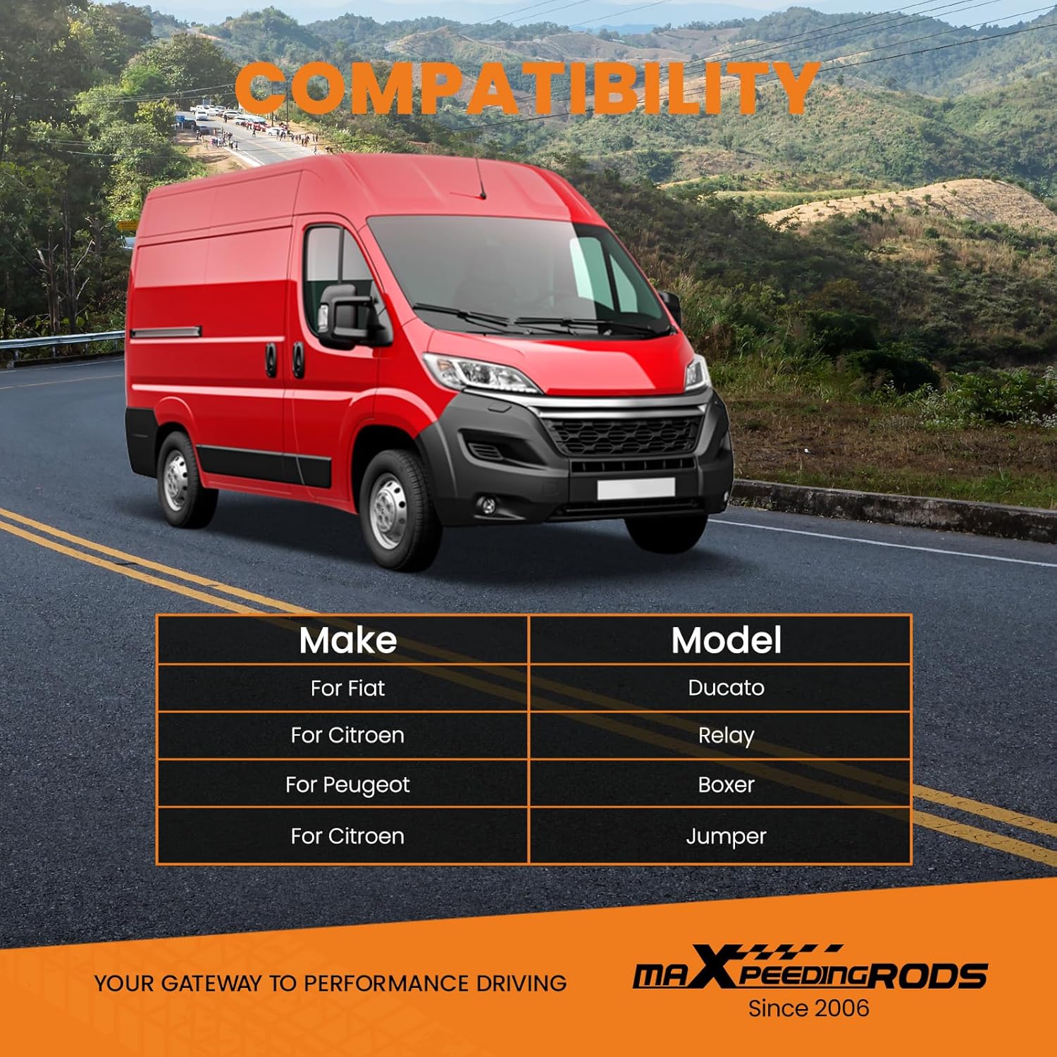 maXpeedingrods Air Suspension Spring Bag + 12V Compressor Kit for Fiat Ducato 1994-2024