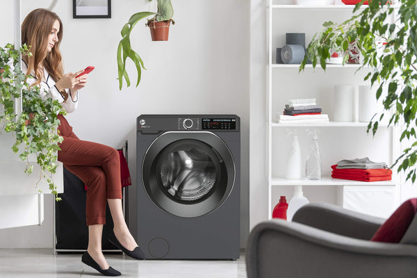 Hoover H-WASH 500 10kg Freestanding Washing Machine, 1400 RPM, A Rated, ECO‑Power Inverter Motor, hOn App, 60 Programmes, Care Dose, Power Care System, White, 60x59x85 cm ‑ HW 410AMC/1-80