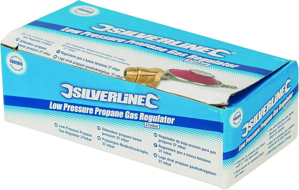 Silverline Low Pressure Propane Gas Regulator 1.5kg/hr (772190)