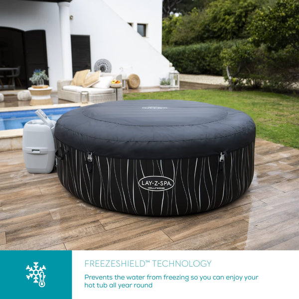 Lay-Z-Spa Paris AirJet Inflatable Hot Tub Spa 4-6 person, 1.96 m x 66 cm
