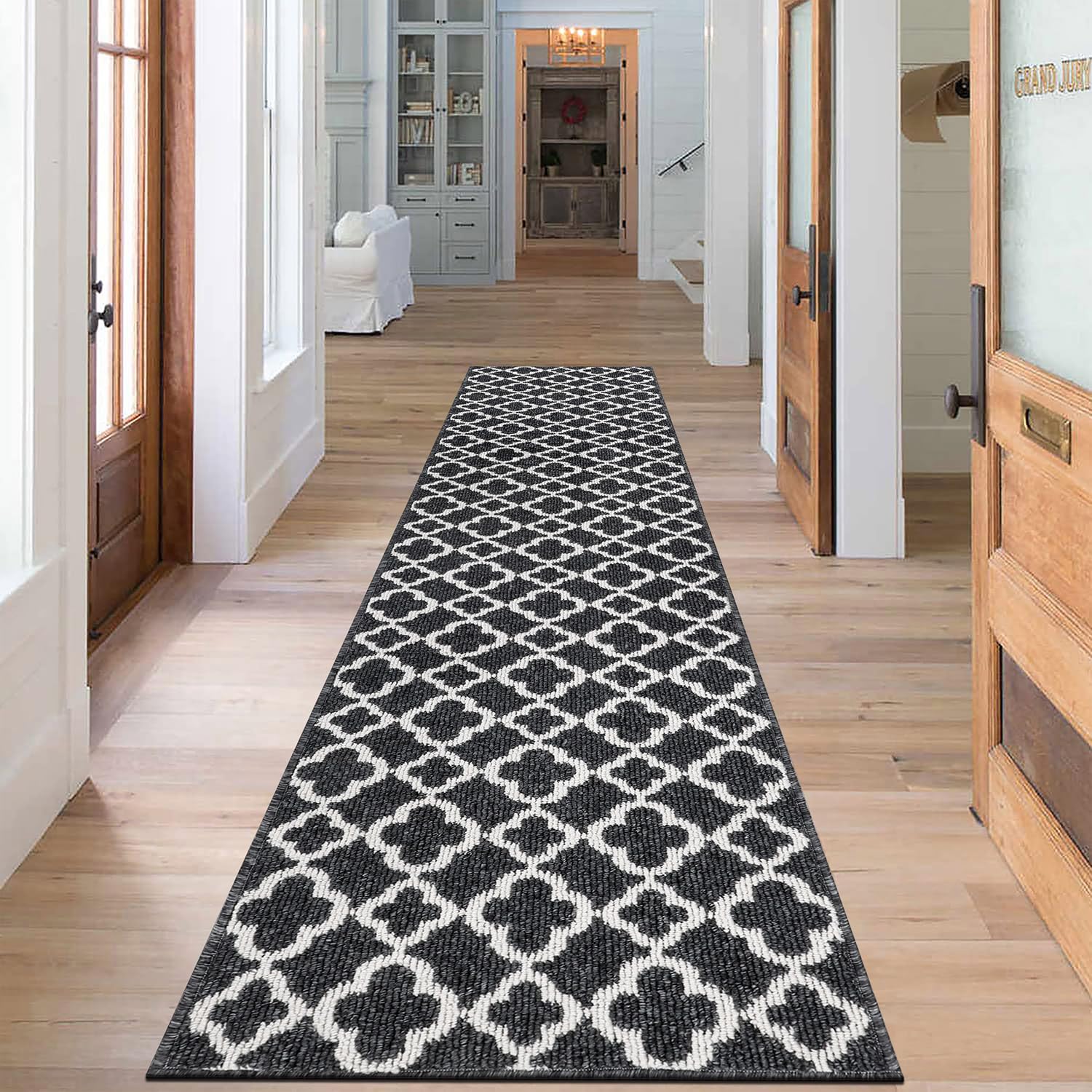 SHACOS Extra Long Hallway Runner Rug 60x300 cm Non Slip Carpet Runner for Hallway Washable Hall Carpet Runner Long Runner Rug for Kitchen Entryway