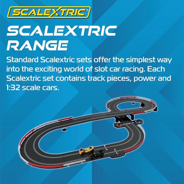 Scalextric Racing Track Sets for Kids - 1980s Grand Prix Speed Track - Electric Race Tracks for Boys & Girls 5+, Slot Car Race Tracks - 1:32 Scale Mini Car Racing Sets, Boys Birthday Gifts