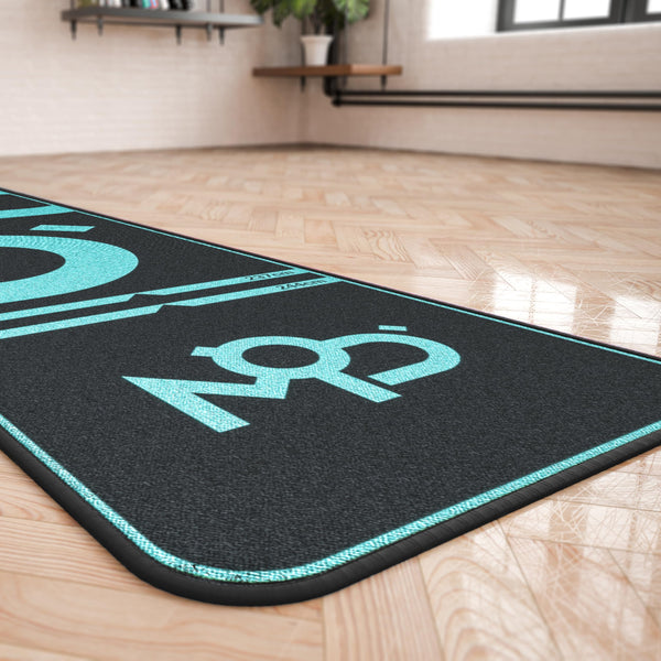 TARGET Darts World Champion Darts Mat MOD Design | Dart Oche Mat with Soft Tip and Steel Tip Throw Line Distances | Non Slip Carpet Mats for Floor and