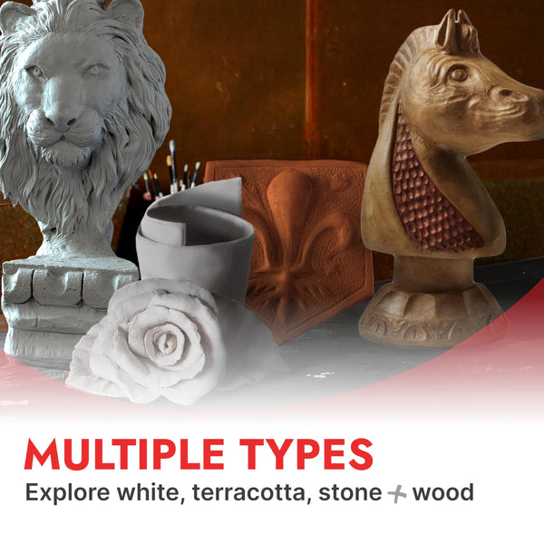 DAS Terracotta Air-Hardening 500g Modelling Clay, For Professionals & Hobbyists