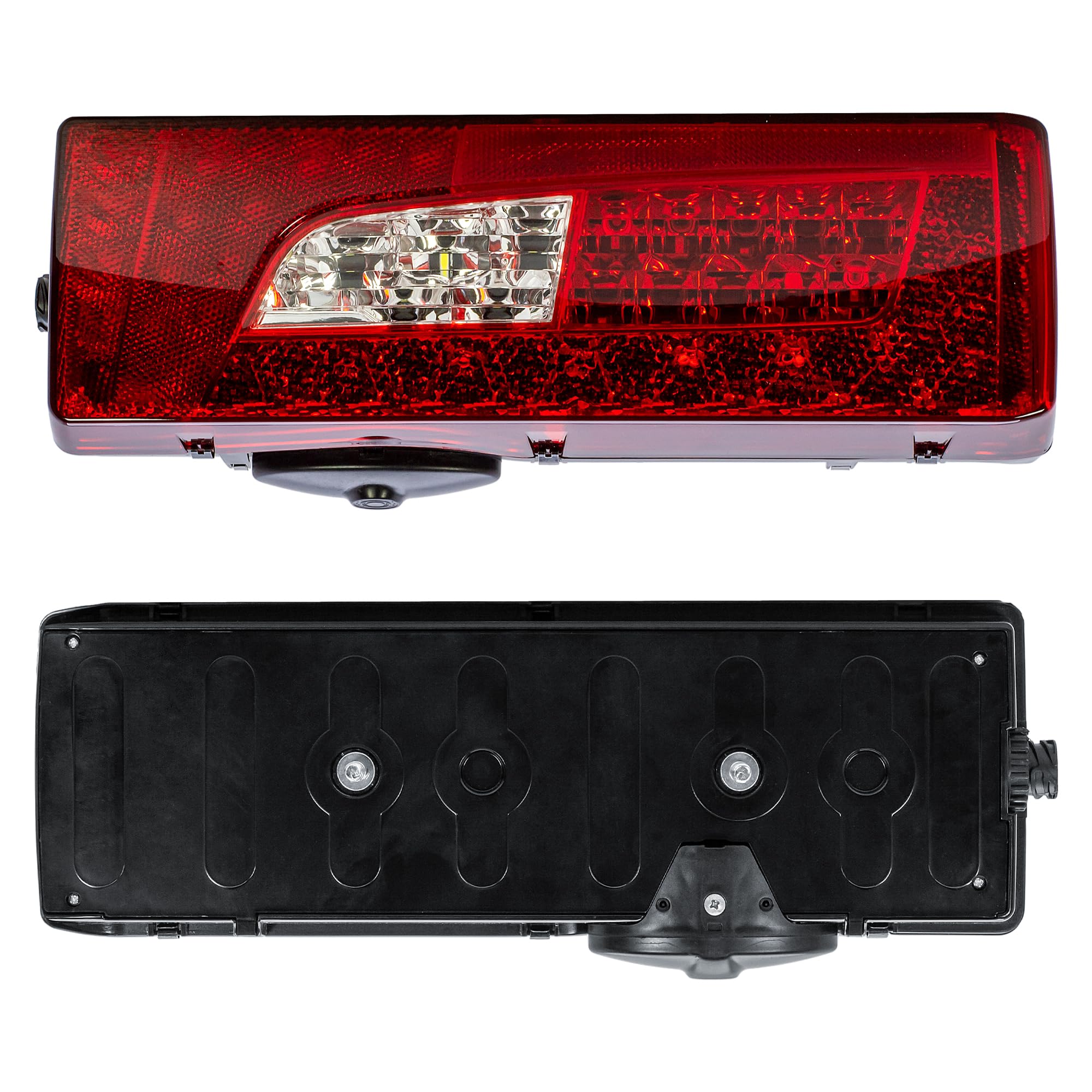 Passenger Left Side N/S Full LED Tail Light Rear Lamp 24V with Number Plate Light for Scania Truck P G R S L Series
