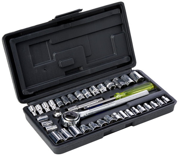 Blue Spot 01535 40 Piece 1/4 and 3/8 DIY socket set