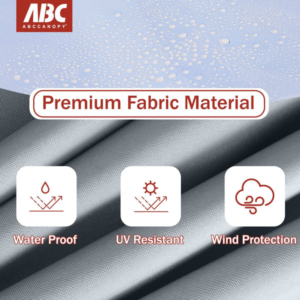 ABCCANOPY 2 Pack of 3M Gazebo Marquee Replacement Exchangeable Side Panel Wall Panels Walls,Grey