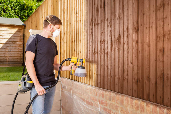 WAGNER Fence & Decking Paint Sprayer for Fences, Sheds, decking or Garden Furniture, Covers 5 m² in 9 min, 1400 ml Capacity, 460 W, 1.8 m Hose