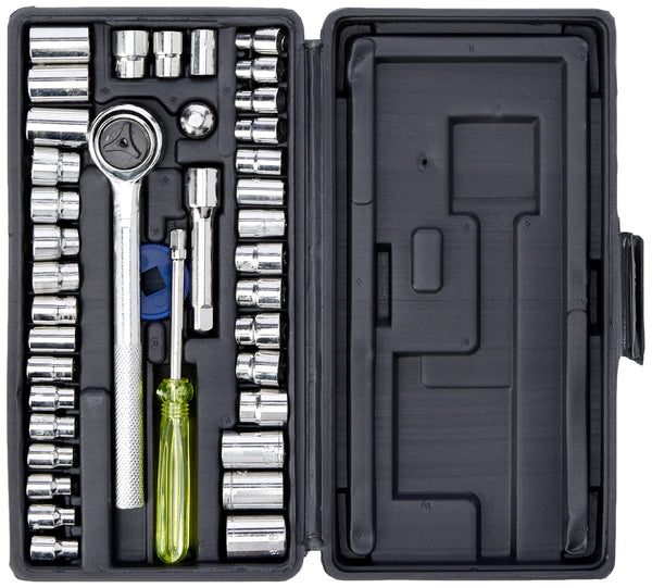Blue Spot 01535 40 Piece 1/4 and 3/8 DIY socket set