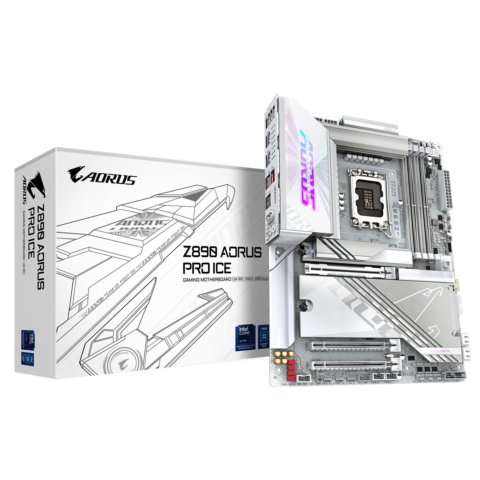 GIGABYTE Z890I AORUS ULTRA Motherboard - Supports Intel Core Ultra (Series 2) CPUs, 8+1+2 phases VRM, up to 8800MHz DDR5 (OC), 1xPCIe 5.0 + 1xPCIe 4.0, Wi-Fi 7, 2.5GbE LAN, Thunderbolt 4