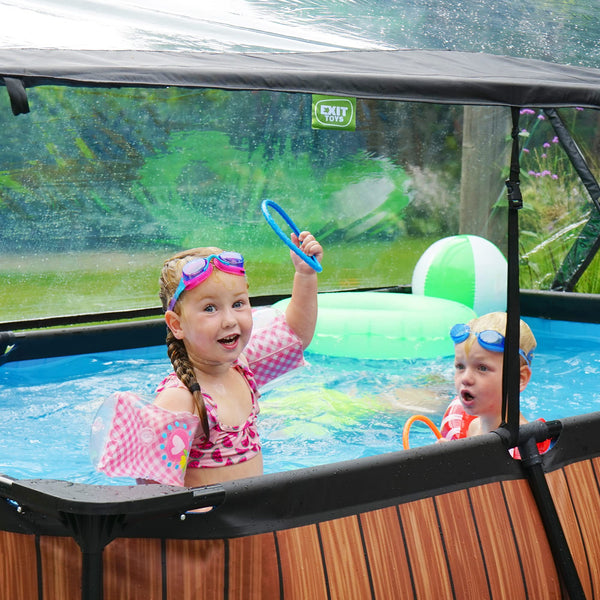 Pool Dome 10x6.6ft - Universal for Rectangular Pools - Keeps Water Warm and Clean - Protects Against Wind and Debris - Excellent Customer Service - Suitable for EXIT and Other Frame Pools