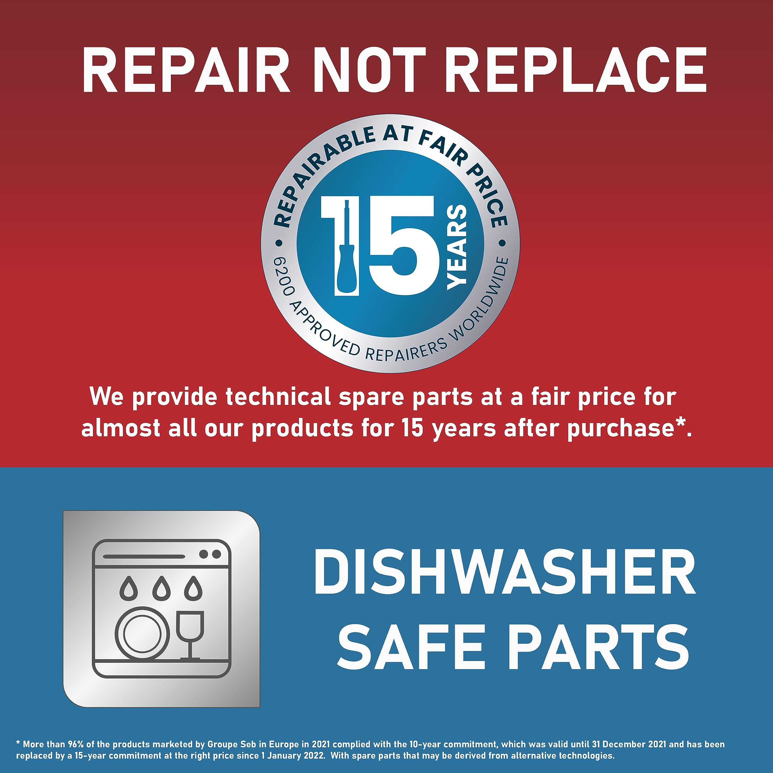 Tefal Blender & Soup Maker Perfectmix Cook, 2L, 10 Auto Programs, Smoothie Maker, Removable Blades, Cleaning Program & Brush, Glass Jug, Tamper, Hot & Cold Kitchen Blender, Cooking, BL83SD65